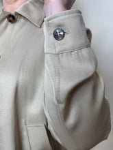 Champagne Satin Button-Up Jacket