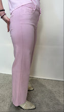 Soft Pink Cropped Straight Leg Trousers