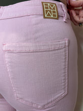 Soft Pink Cropped Straight Leg Trousers