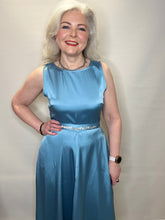 Teal Satin Occasion Dress