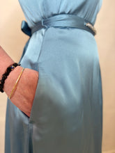 Teal Satin Occasion Dress
