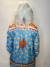 Orange & Blue Print Shirt