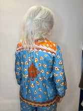 Orange & Blue Print Shirt
