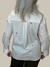 White Shell Embroidery Shirt