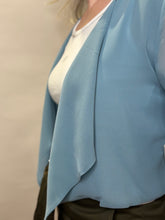 Soft Blue Chiffon Jacket