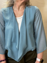 Soft Blue Chiffon Jacket