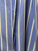 Blue Stripe Belted Midi Dress