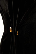 Dark Brown Velvet Midi Dress