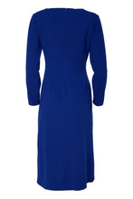 Royal Blue Gathered Midi Dress