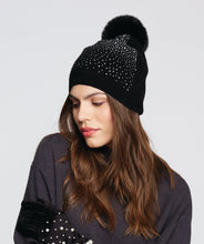 Kazia Embellished Beanie – Black