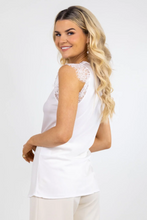 Lauren Lace Cami Top - White