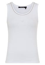 Embellished Ribbed Tank Top