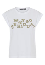 Cap Sleeve Lettering T-Shirt