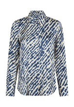Navy & Cream Print Shirt