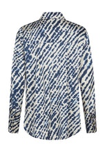 Navy & Cream Print Shirt