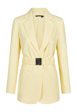 Marc Aurel Lemon Belted Blazer