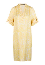 Yellow Print Midi Dress