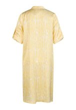 Yellow Print Midi Dress