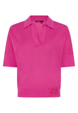 Pink Knit Polo Top