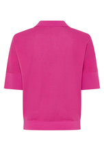 Pink Knit Polo Top