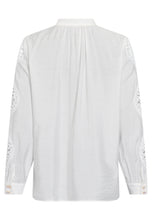 White Blouse with Crochet Lace Detail