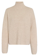 Pearl-Detail Roll Neck Jumper