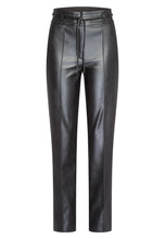 Black Faux Leather Trousers