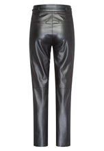 Black Faux Leather Trousers