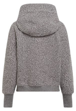 Grey Bouclé Zip Hoodie