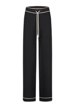 Black Knit Wide-Leg Trousers