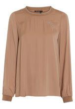 Camel Long Sleeve Blouse