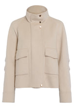 Wool-Blend Utility Jacket – Light Sand