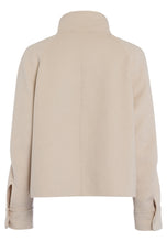 Wool-Blend Utility Jacket – Light Sand