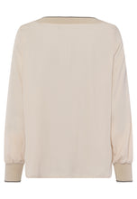V-Neck Blouse – Light Sand