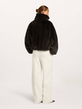 Chocolate Brown Reversible Faux Fur Jacket