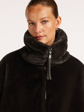 Chocolate Brown Reversible Faux Fur Jacket