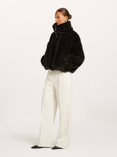 Chocolate Brown Reversible Faux Fur Jacket