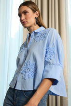 Sky Blue Floral Shirt