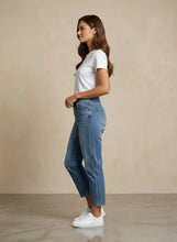 High Waist Button Fly Jeans
