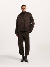 Brown Reversible Teddy Jacket