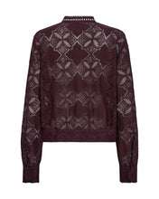 Burgundy Lace Blouse