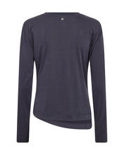 Mos Mosh Navy Ruched Detail Long Sleeve Top