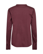 Mos Mosh Burgundy Satin Blouse