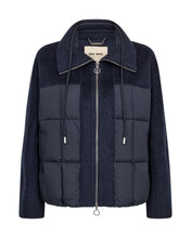 Mos Mosh Navy Quilted Panel Jacket