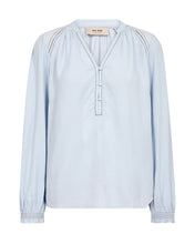 Mos Mosh Light Blue Stitch Detail Blouse