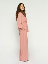 Peach Tailored Wide-Leg Trousers