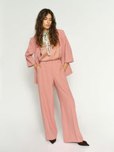 Peach Tailored Wide-Leg Trousers