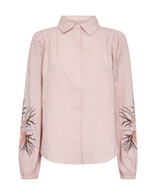 Embroidered Stripe Cotton Shirt