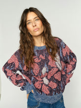 Textured Floral Statement Knit Jumper
