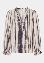 Melba Flounce Blouse - Earth Tones